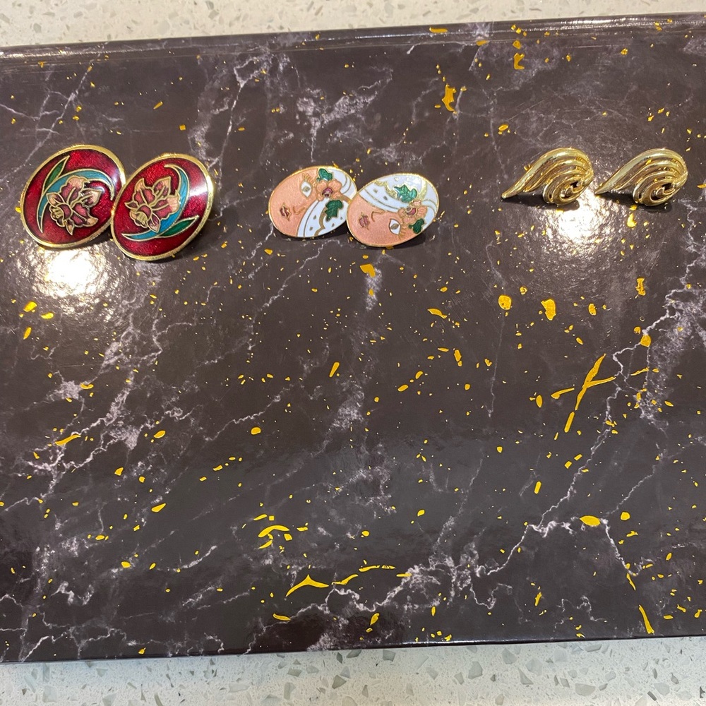Vintage Earrings 3 sets